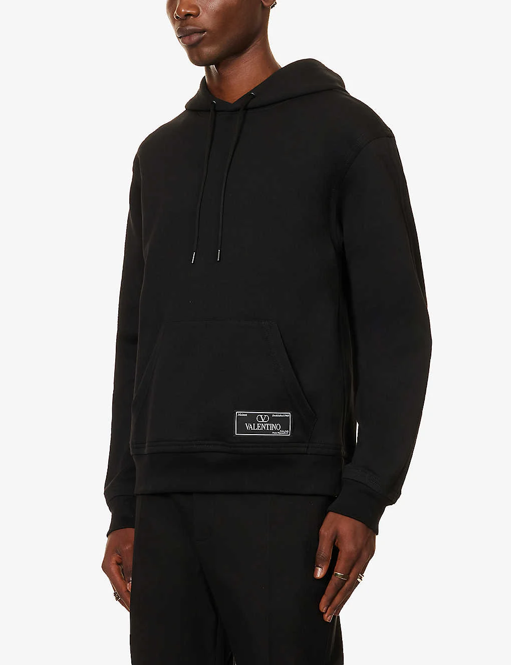 Valentino Tag Brand-patch Cotton-blend Hoody 5 Valentino Tag Brand-patch Cotton-blend Hoody - Image 3