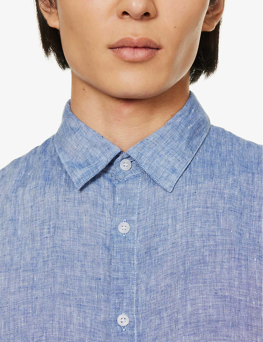 Sunspel Spread Collar Long-sleeve Regular-fit Linen Shirt 7 Sunspel Spread Collar Long-sleeve Regular-fit Linen Shirt - Image 5