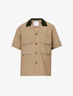Sacai Taffeta Flap-pocket Boxy-fit Shell Shirt