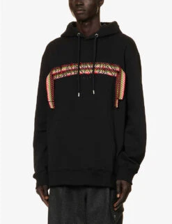 Lanvin Embroidered-panel Oversized-fit Cotton-jersey Hoody 9 Lanvin Embroidered-panel Oversized-fit Cotton-jersey Hoody -Selfidges Launches R04182727 BLACK ALT02