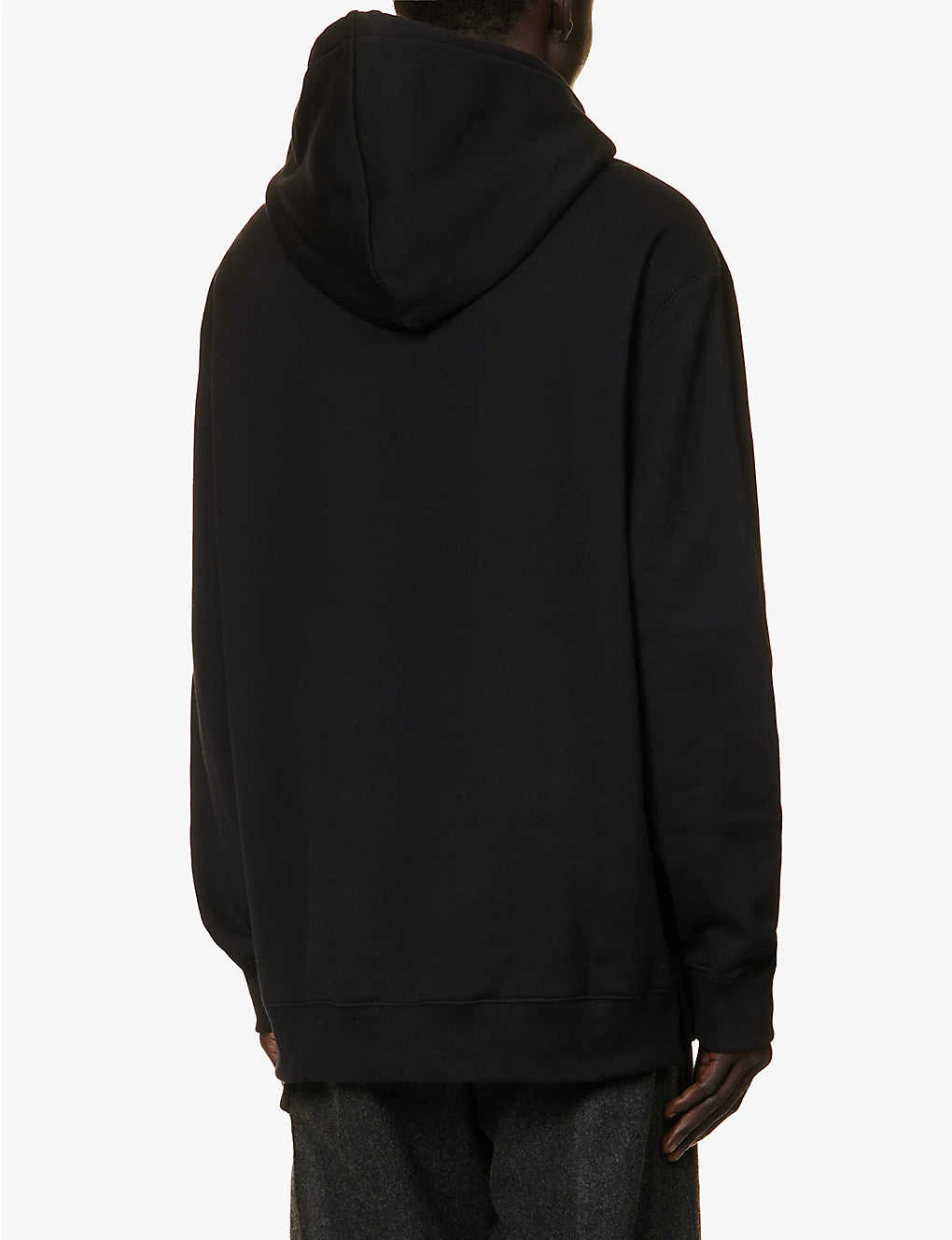 Lanvin Embroidered-panel Oversized-fit Cotton-jersey Hoody 6 Lanvin Embroidered-panel Oversized-fit Cotton-jersey Hoody - Image 4