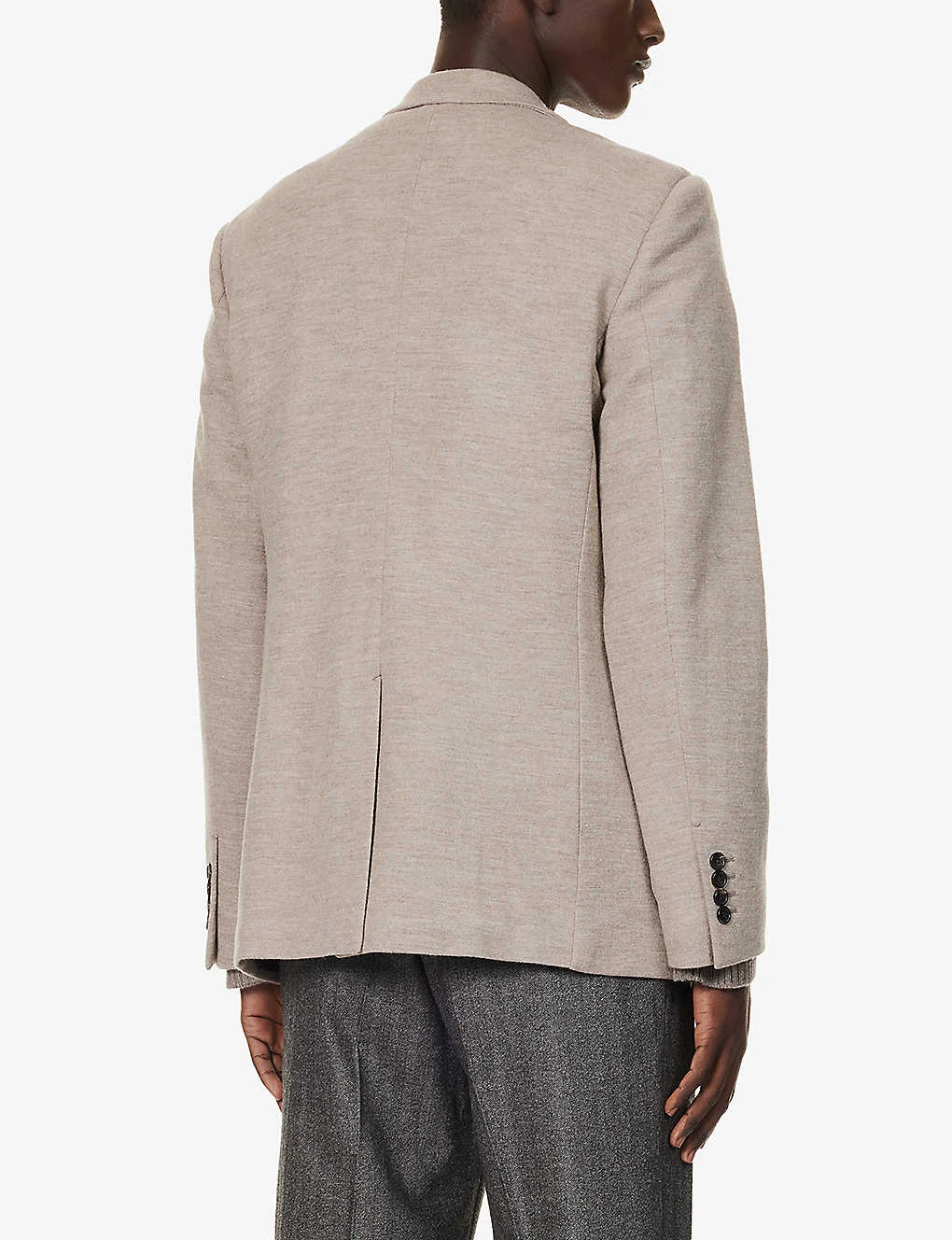 Lanvin Welt-pocket Notched-lapel Regular-fit Wool Jacket 6 Lanvin Welt-pocket Notched-lapel Regular-fit Wool Jacket - Image 4