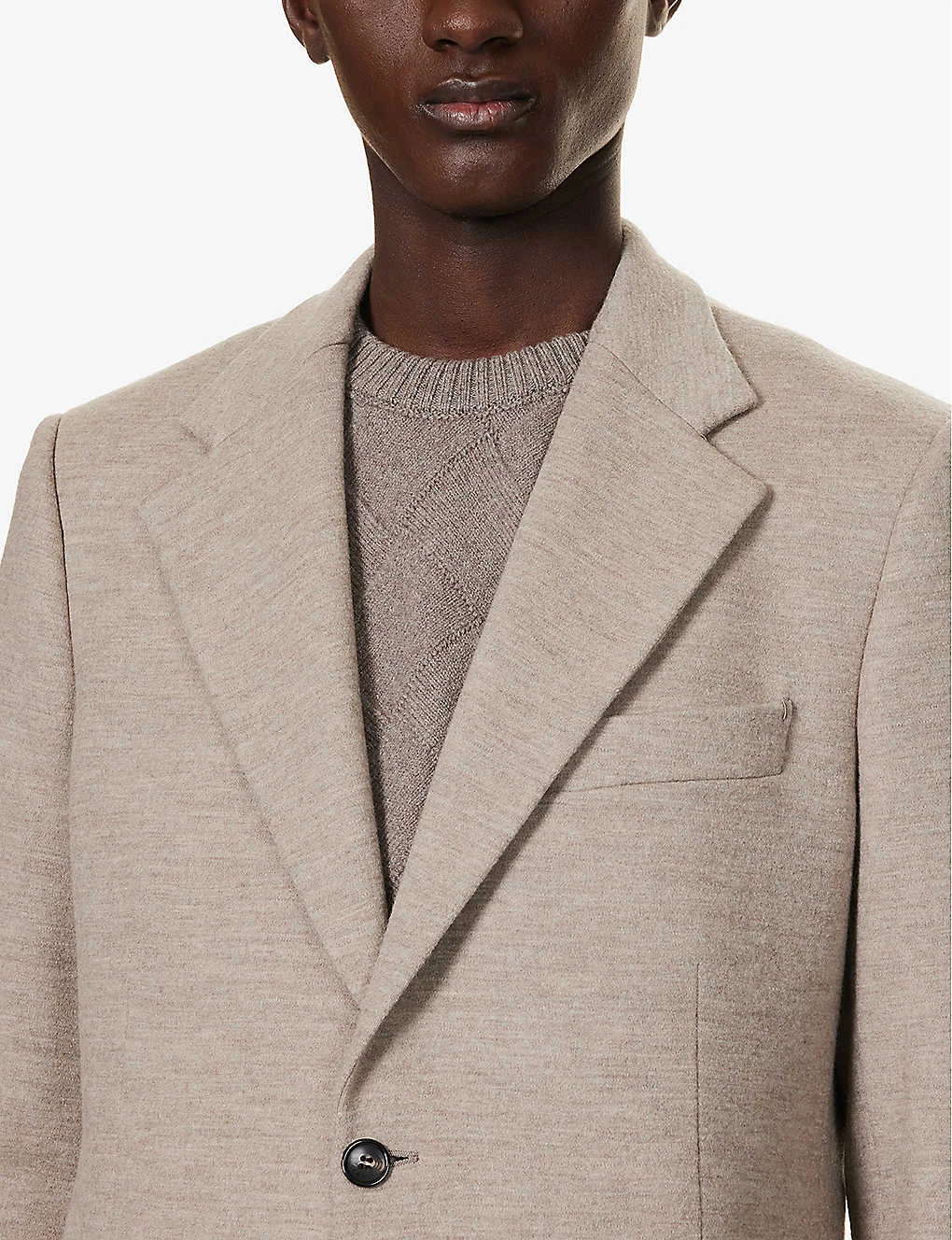 Lanvin Welt-pocket Notched-lapel Regular-fit Wool Jacket 8 Lanvin Welt-pocket Notched-lapel Regular-fit Wool Jacket - Image 6