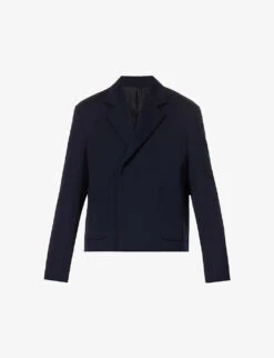 Lanvin Essential Notched-lapel Boxy-fit Wool Jacket