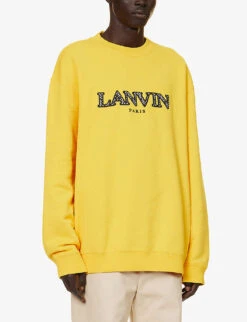 Lanvin La Classic Curb Sweat Shirt -Selfidges Launches R04182738 SUNFLOWER ALT02