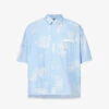 Jacquemus La Chemise Cabri Abstract-print Brand-strap Boxy-fit Woven Shirt 1 Jacquemus La Chemise Cabri Abstract-print Brand-strap Boxy-fit Woven Shirt -Selfidges Launches R04182830 PRINTTOILEDEJOUYBLUE M