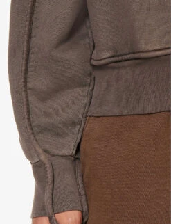 Jacquemus Le Sweater Camargue Organic Cotton-jersey Hoody -Selfidges Launches R04182853 DARKBROWN ALT05