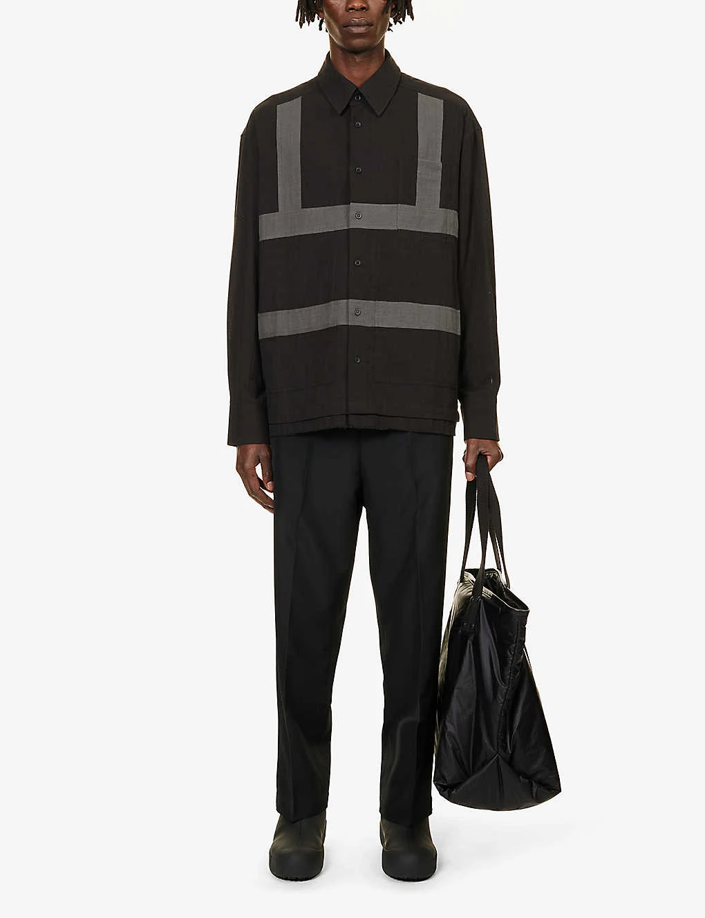 Harness Straight-point Collar Cotton Shirt 4 Harness Straight-point Collar Cotton Shirt - Image 2