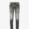 Replay Anbass Distressed Tapered-leg Slim-fit Stretch-denim Jeans 2 Replay Anbass Distressed Tapered-leg Slim-fit Stretch-denim Jeans -Selfidges Launches R04186403 DARKGREY M