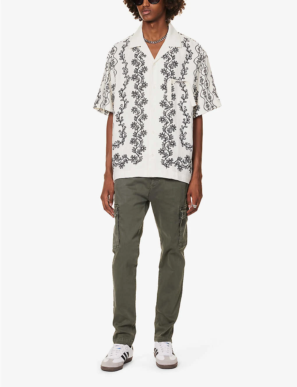 Replay Jaan Regular-fit Tapered-leg Stretch-cotton Blend Cargo Trousers 4 Replay Jaan Regular-fit Tapered-leg Stretch-cotton Blend Cargo Trousers - Image 2