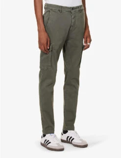 Replay Jaan Regular-fit Tapered-leg Stretch-cotton Blend Cargo Trousers 9 Replay Jaan Regular-fit Tapered-leg Stretch-cotton Blend Cargo Trousers -Selfidges Launches R04186413 MILITARYGREEN ALT02