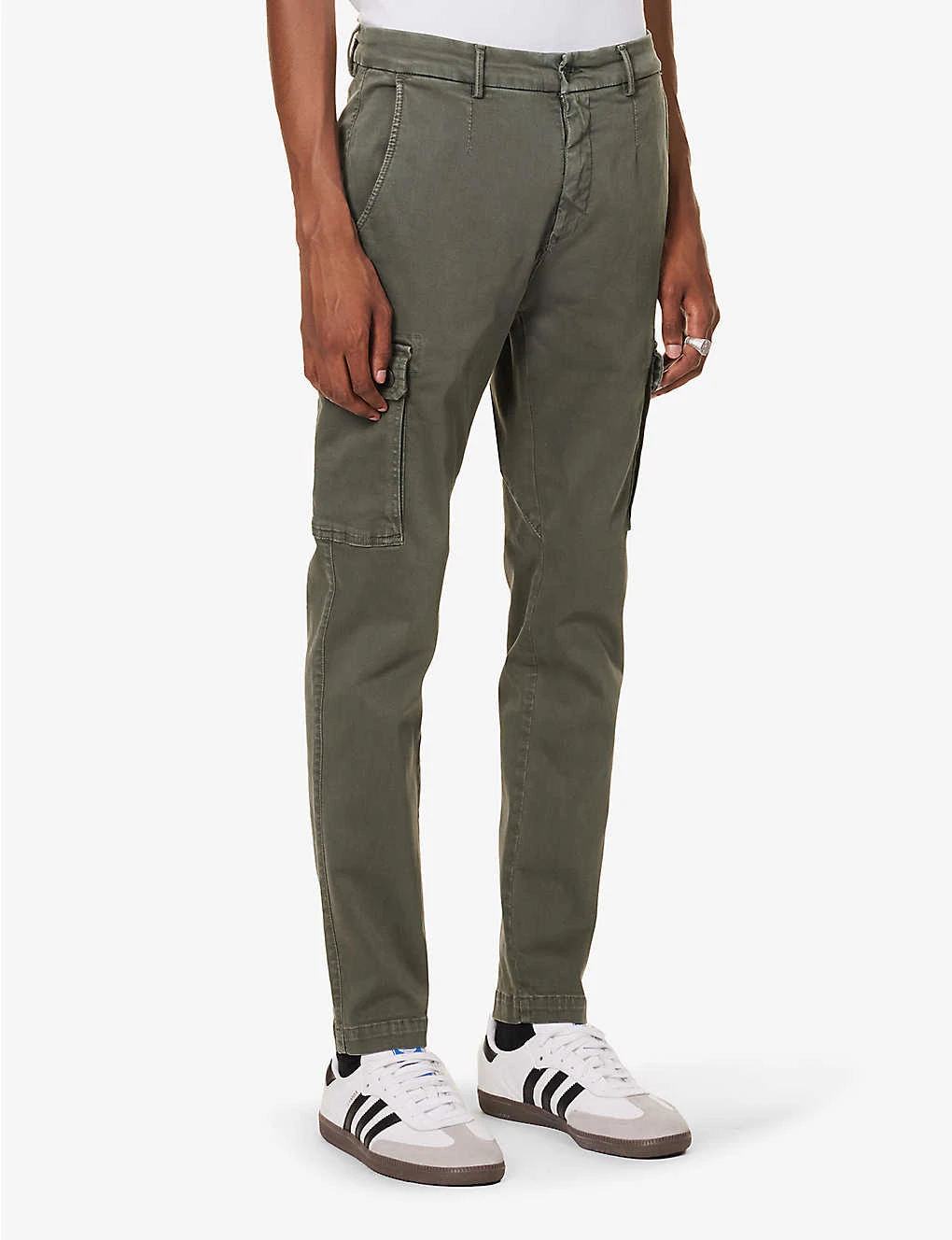 Replay Jaan Regular-fit Tapered-leg Stretch-cotton Blend Cargo Trousers 5 Replay Jaan Regular-fit Tapered-leg Stretch-cotton Blend Cargo Trousers - Image 3