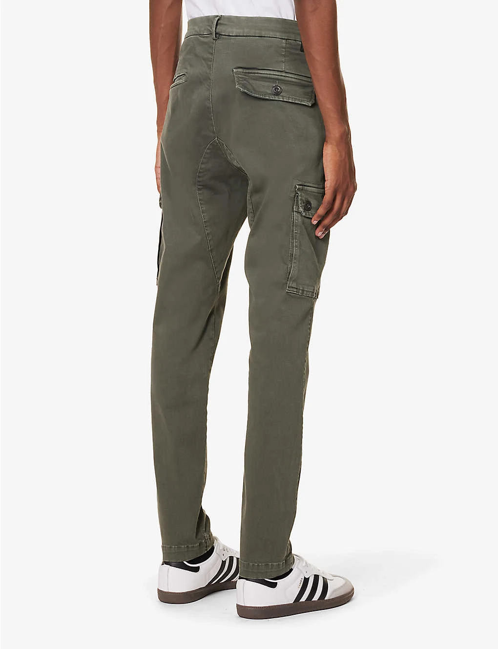 Replay Jaan Regular-fit Tapered-leg Stretch-cotton Blend Cargo Trousers 6 Replay Jaan Regular-fit Tapered-leg Stretch-cotton Blend Cargo Trousers - Image 4