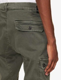 Replay Jaan Regular-fit Tapered-leg Stretch-cotton Blend Cargo Trousers 11 Replay Jaan Regular-fit Tapered-leg Stretch-cotton Blend Cargo Trousers -Selfidges Launches R04186413 MILITARYGREEN ALT04