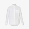 ELEVENTY Camicia Spread-collar Regular-fit Linen Shirt 1 ELEVENTY Camicia Spread-collar Regular-fit Linen Shirt -Selfidges Launches R04187306 WHITE M