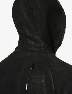 Zipper 2 Balaclava-hood Faded Cotton-jersey Hoody -Selfidges Launches R04187931 BLACK ALT04