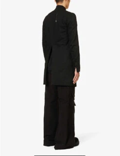 Stand-collar Regular-fit Cotton-blend Jacket -Selfidges Launches R04187933 BLACK ALT03