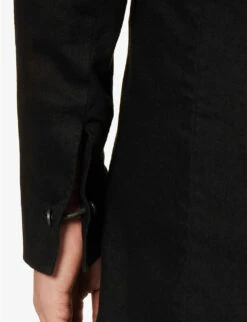 Stand-collar Regular-fit Cotton-blend Jacket -Selfidges Launches R04187933 BLACK ALT05