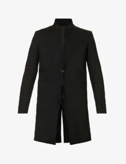 Stand-collar Regular-fit Cotton-blend Jacket