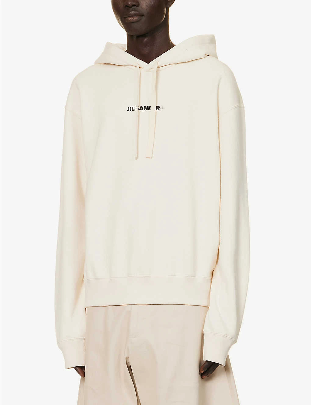 Jil Sander Logo-print Dropped-shoulder Cotton-jersey Hoody 5 Jil Sander Logo-print Dropped-shoulder Cotton-jersey Hoody - Image 3