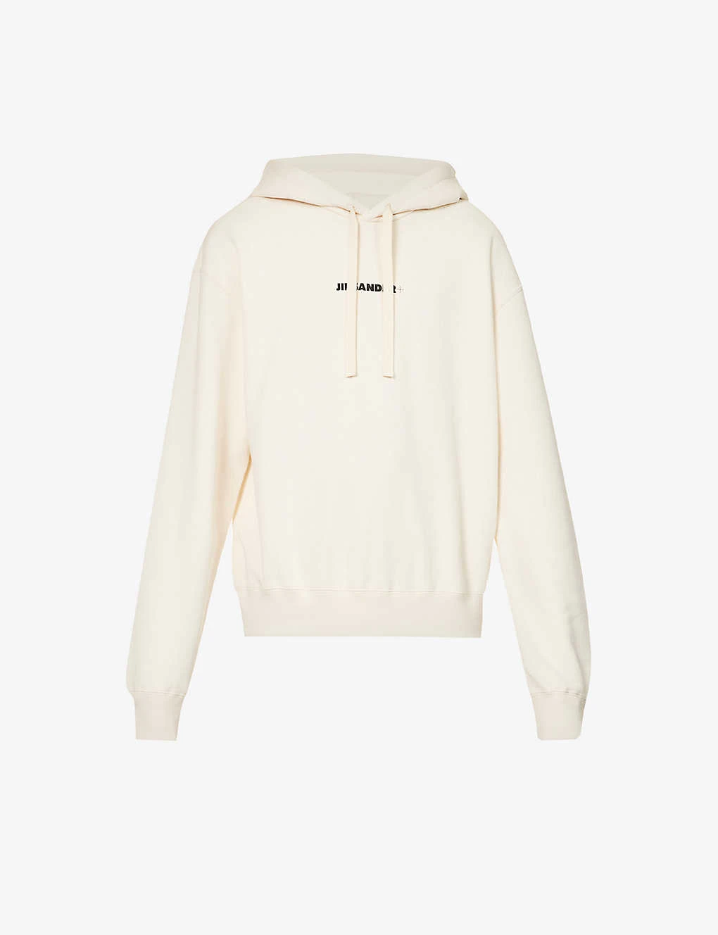 Jil Sander Logo-print Dropped-shoulder Cotton-jersey Hoody 3 Jil Sander Logo-print Dropped-shoulder Cotton-jersey Hoody