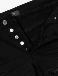 Amiri MX1 Bandana Distressed Straight-leg Jeans 15 Amiri MX1 Bandana Distressed Straight-leg Jeans -Selfidges Launches R04188193 BLACK ALT06