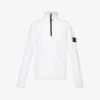 Stone Island Funnel-neck Brand-badge Cotton-jersey Sweatshirt -Selfidges Launches R04188795 WHITE M