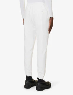 Stone Island Logo-badge Zip-pocket Cotton-jersey Jogging Bottoms -Selfidges Launches R04188796 WHITE ALT03