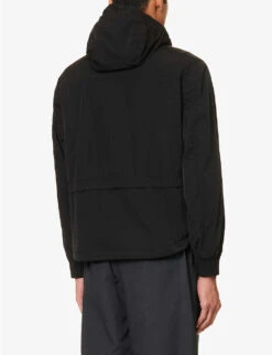 Chrome-r Lens-compartment Regular-fit Shell Hooded Jacket -Selfidges Launches R04189378 BLACK ALT03