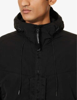 Chrome-r Lens-compartment Regular-fit Shell Hooded Jacket -Selfidges Launches R04189378 BLACK ALT04