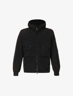 Chrome-r Lens-compartment Regular-fit Shell Hooded Jacket