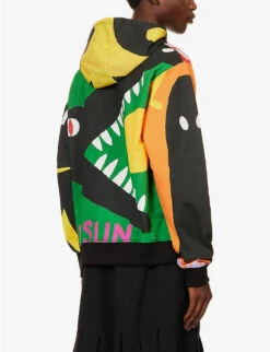 Banner Graphic-print Cotton-jersey Hoody 10 Banner Graphic-print Cotton-jersey Hoody -Selfidges Launches R04190825 COMBBROWN ALT03