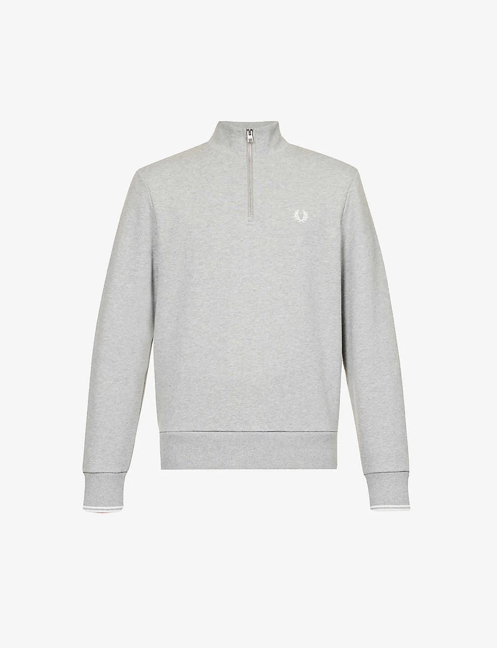 Fred Perry Ringer Brand-embroidered Quarter-zip Cotton-blend Sweatshirt 3 Fred Perry Ringer Brand-embroidered Quarter-zip Cotton-blend Sweatshirt