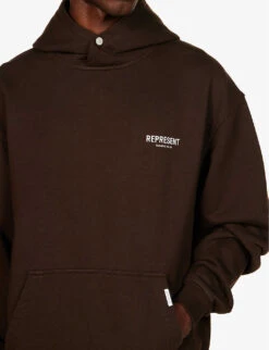 Represent Owners' Club Graphic-print Cotton-jersey Hoody 11 Represent Owners' Club Graphic-print Cotton-jersey Hoody -Selfidges Launches R04194665 VINTAGEBROWN ALT04
