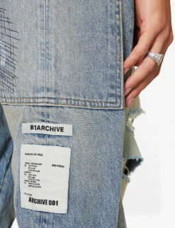 Distressed Wide-leg Mid-rise Jeans 11 Distressed Wide-leg Mid-rise Jeans -Selfidges Launches R04194910 REPAIRDENIM ALT04