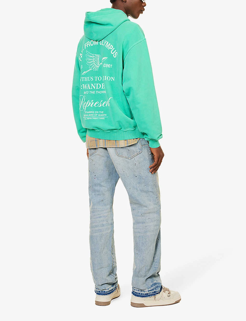 Represent Olympus Relaxed-fit Cotton-jersey Hoody 4 Represent Olympus Relaxed-fit Cotton-jersey Hoody - Image 2