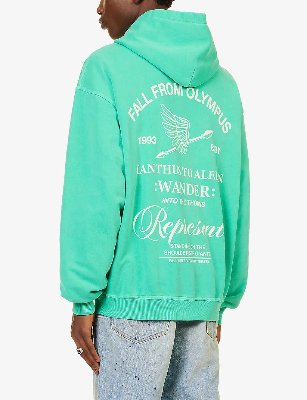 Represent Olympus Relaxed-fit Cotton-jersey Hoody 6 Represent Olympus Relaxed-fit Cotton-jersey Hoody - Image 4