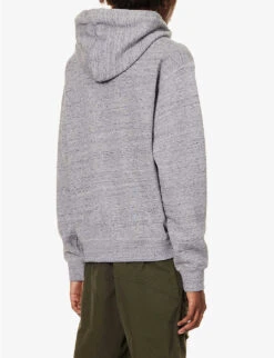 DSQUARED2 Logo-print Marled Cotton-jersey Hoody 10 DSQUARED2 Logo-print Marled Cotton-jersey Hoody -Selfidges Launches R04196730 GREYMELANGE ALT03