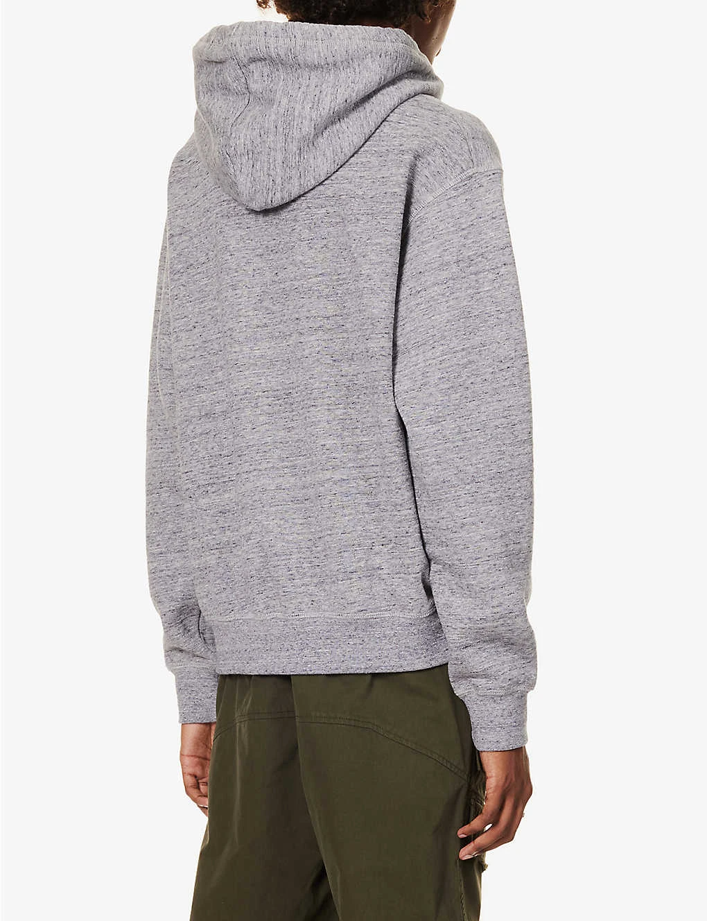 DSQUARED2 Logo-print Marled Cotton-jersey Hoody 6 DSQUARED2 Logo-print Marled Cotton-jersey Hoody - Image 4