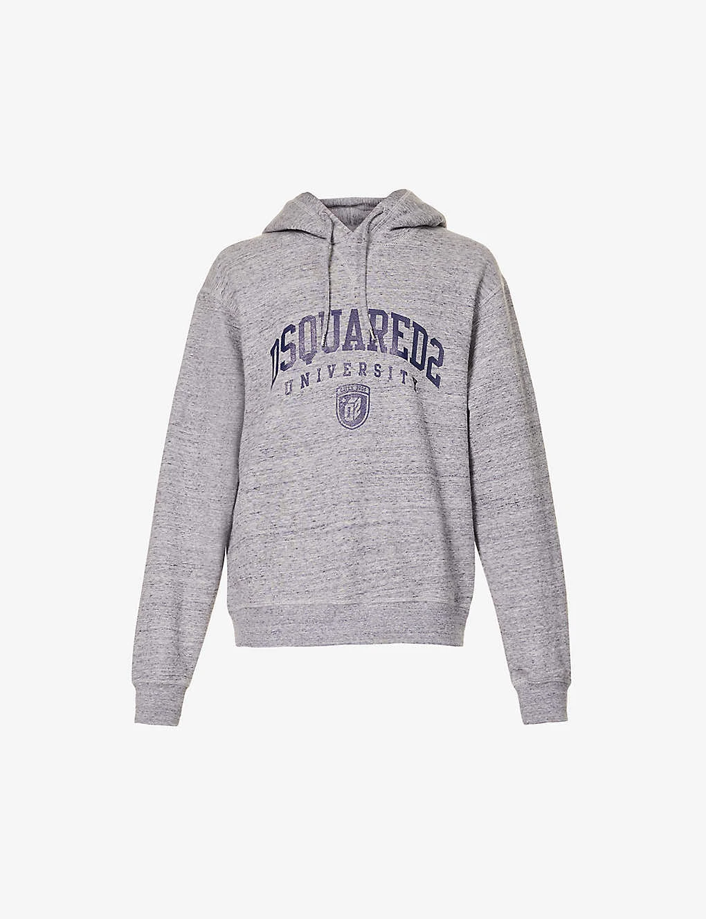 DSQUARED2 Logo-print Marled Cotton-jersey Hoody 3 DSQUARED2 Logo-print Marled Cotton-jersey Hoody