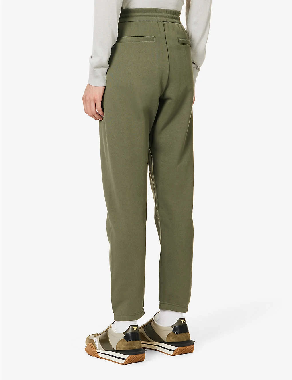 Emporio Armani Brand-plaque Slip-pocket Cotton-jersey Jogging Bottoms 6 Emporio Armani Brand-plaque Slip-pocket Cotton-jersey Jogging Bottoms - Image 4