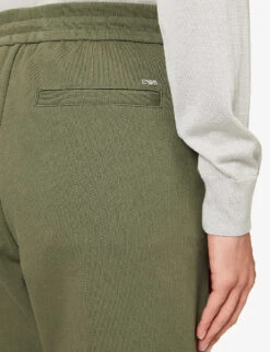 Emporio Armani Brand-plaque Slip-pocket Cotton-jersey Jogging Bottoms 11 Emporio Armani Brand-plaque Slip-pocket Cotton-jersey Jogging Bottoms -Selfidges Launches R04196942 SCARABEO ALT04