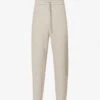 Emporio Armani Drawstring-waist Tapered-leg Mid-rise Cotton-blend Jogging Bottoms -Selfidges Launches R04196969 GREIGE M
