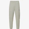 Emporio Armani Brand-embroidered Cotton-blend Jogging Bottoms -Selfidges Launches R04196971 SALVIA M