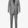 Emporio Armani Single-breasted Regular-fit Wool Suit -Selfidges Launches R04196981 GRIGIOSCURO M