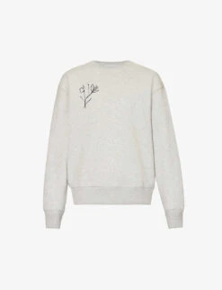 Floral Graphic-print Organic-cotton And Recycled-polyester-blend Sweatshirt