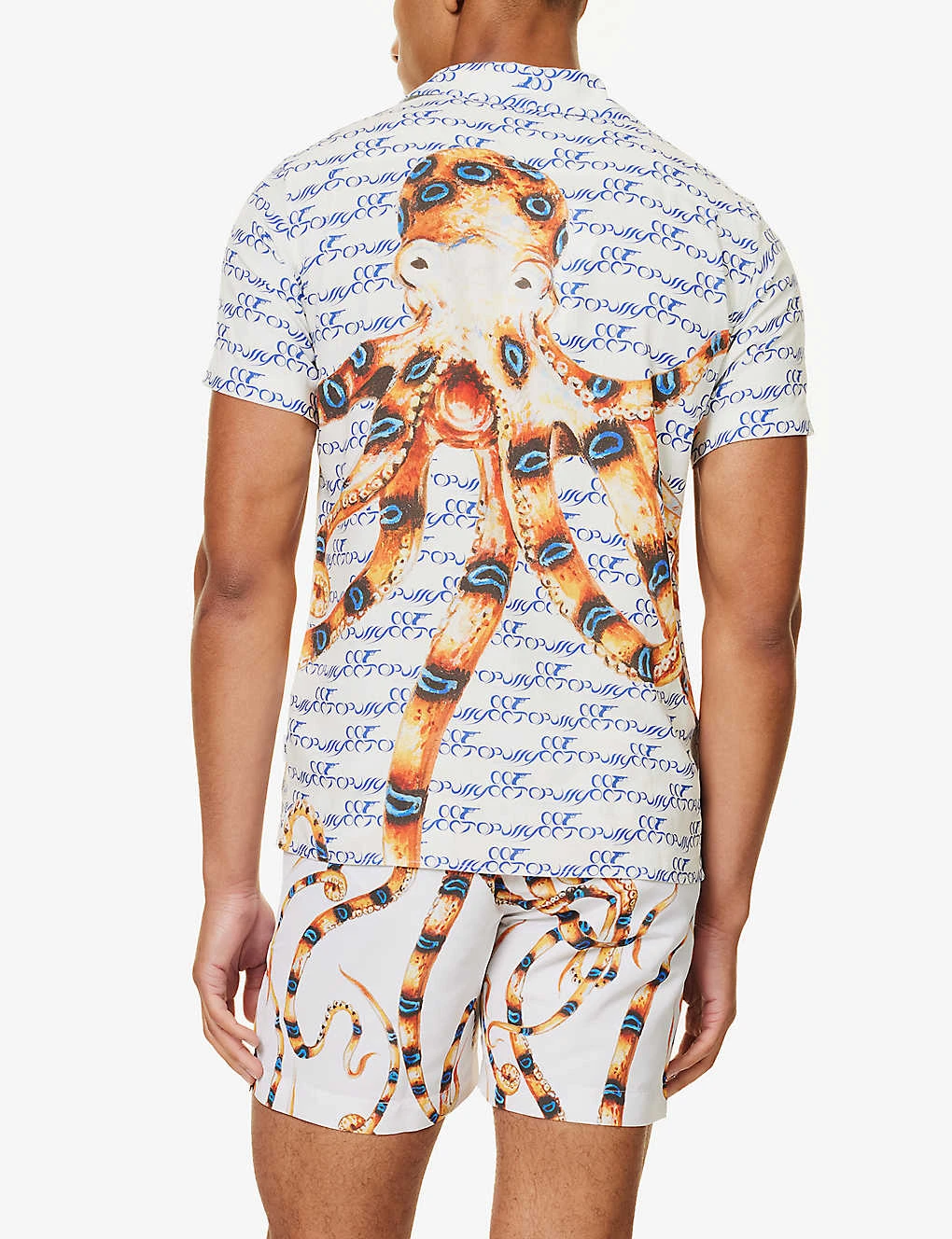 ORLEBAR BROWN Graphic-print Brand-tab Regular-fit Woven Shirt 6 ORLEBAR BROWN Graphic-print Brand-tab Regular-fit Woven Shirt - Image 4